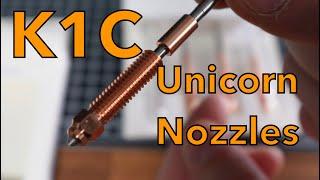 Unicorn Nozzles in the K1C: what you should know, how to install, slicer settings