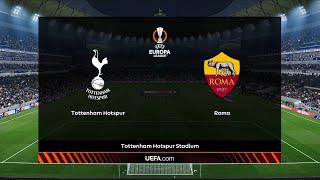 Tottenham vs Roma | Tottenham Hotspur Stadium | 2024-25 UEFA Europa League | PES 2021