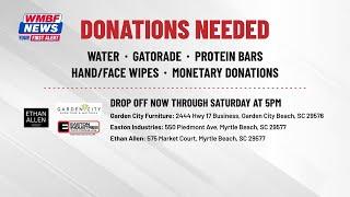 HOW TO HELP: Where to drop off donations for first responders fighting Carolina Forest wildfire