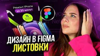 Листовка в фигме. Как сделать дизайн листовки в Figma?