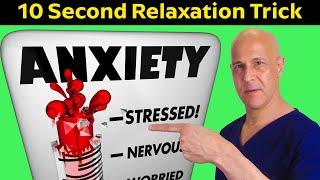 10 Second Relaxation Trick Stops Stress & Anxiety | Dr. Mandell