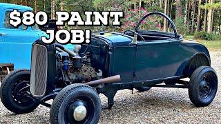 Painting the Roadster for $80 bucks!