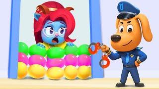 Police Chase Adventure | Safety Cartoon | Kids Videos for Kids | Sheriff Labrador