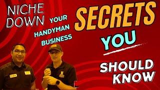 How To Successfully niche down handyman business