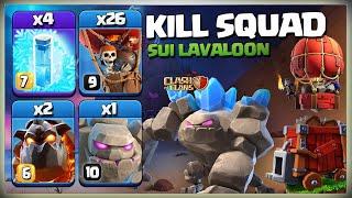 Kill Squad LaLo! Th13 Sui Lalo Attack Strategy | Th13 LavaLoon Attack | Best Town Hall 13 Strategy