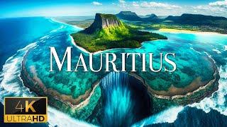 FLYING OVER MAURITIUS (4K Video UHD) - Relaxing Music With Beautiful Nature Film For Stress Relief