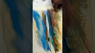 Mixed Media Acrylic & Pastel Painting. #mixedmediaart #pastelart #acrylicpainting