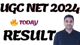 TODAY RESULT : -  UGC RE NET 2024 RESULT || UGC NET 2024 || UGC NET 2024 CUT OFF