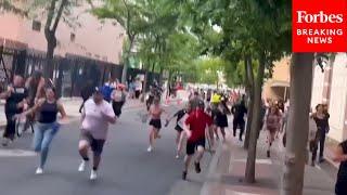 WATCH: People Flee, Hide In Buildings After Shooting At 'No Kings' Protest In Salt Lake City, Utah