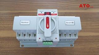 3 Pole & 4 Pole Automatic Transfer Switch, 6 to 63 Amps