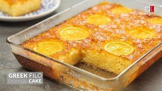 Greek Orange Filo Cake | Portokalopita | Greek Desserts | Food Channel L Recipes