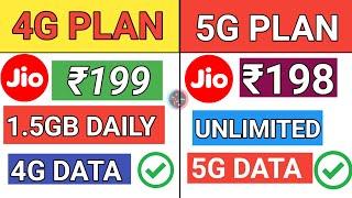 Jio New 4G Or 5G Plan Free Unlimited 5G Data Jio Sabse Sasta Recharge Jio Minimum Plan Jio Sim