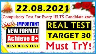 IELTS LISTENING PRACTICE TEST 2021 WITH ANSWERS | 22.08.2021