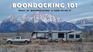 RV BOONDOCKING 101: What is "boondocking" & how to do it