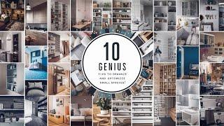 10 Genius Tips to Organize and Optimize Small Spaces! //Abir STA