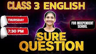 Class 3 Public Exam | English Sure Questions | Exam Winner Class 3