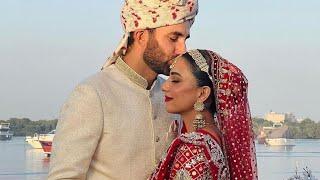 Ushna Shah wedding official video |Pakistani celebrities enjoy ushna Shah wedding