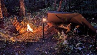 CAMPING in the rain exposed to nature – Bushcraft Trip