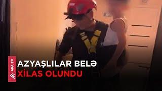 Bakıdakı onaltımərtəbəli binada uşaqlar köməksiz qaldı – APA TV