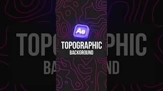 Topographic Background -#shorts #youtubeshorts #aftereffectstutorial