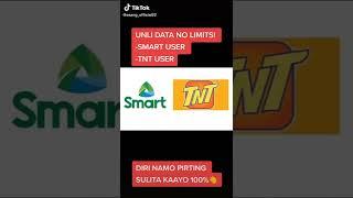 Unli data ,no limits smart user and tnt user #shorts