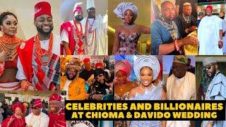 How Ini Edo, Obi Cubana, E-Money & Celebrity Billionaires Rained Money at Davido & Chioma Wedding ️