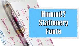 Hmmm!?STATIONERY "FONTE" Fountain pen F nib  Nihon shuppan hanbai (日本出版販売) NIPPAN GROUP HOLDINGS INC