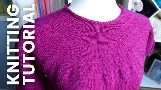 Knit a Top Down Yoke Sweater [BEGINNER TUTORIAL]