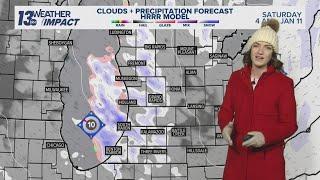 13 ON YOUR SIDE Forecast: System Snow, Then Lake-Effect