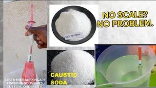 HOW TO MEASURE WATER FOR CAUSTIC AND SODA ASH WITHOUT A SCALE.