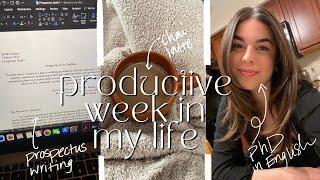 grad school week in my life! explaining my research; writing; work/life balance