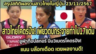 สาวไทยโคตรปัง! เพียวตบกระจายทำไป17แต้ม ยูฟ่าท็อปสกอร์ บิ๋ม3เมตรโคตรปัง! แนน บล๊อกเดือด เตยผลงานดี!