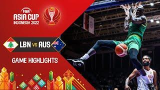 Lebanon  - Australia  | FINAL | Basketball Highlights - #FIBAASIACUP 2022