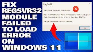 How To Fix RegSvr32 The Module Failed To Load Error on Windows 11/10 [Solution]