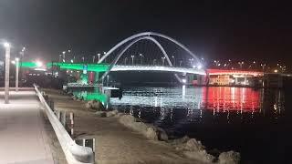 infinity bridge BurDubai _ Night View _ Wasim Advertiser Official