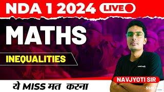 NDA 1 2024 Exam Maths Live - Inequalities