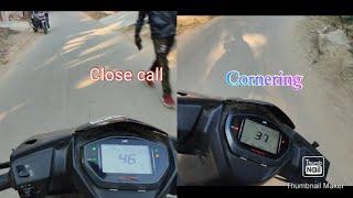 Cornering|Close call |Must watch| Sasanka's vlog