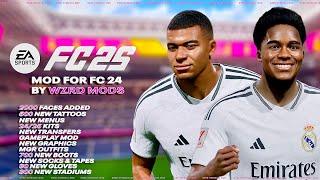 FC 25 MOD! 2000+ NEW PLAYER FACES ADDED TO EA FC24! [NEW FACES, BOOTS, TATTOOS ETC! [WZRD PCK V28]