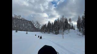 Last run from rifugio Auronzo_Tre Cime di Lavaredo_Dolomites_Italy