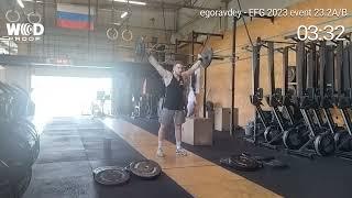 elite fitness games 2023, Egor Avdeev, event 23.2A/B