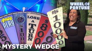 Tamisha Wins $10K with the Mystery Wedge | Wheel of Fortune