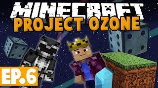 Minecraft Project Ozone - MEGA CHANCE CUBE! #6 [Modded HQM Skyblock]