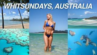 WHITSUNDAYS VLOG! | Whitehaven beach, Scenic Great Barrier Reef Flight, etc! | Queensland, Australia