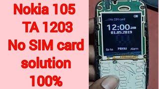 Nokia 105  TA1203 No sim card  insert sim solution