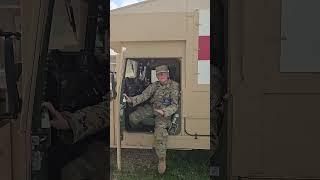 Foxtrot 25-15 68W vid 5: PFC Beeler gives a shoutout to family and friends. #medics #army