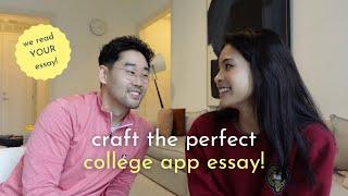 how we wrote our college app essays + pro tips! - maudy ayunda & jesse choi