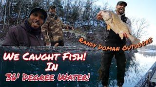 Fishing IN 36' Degree Crystal CLEAR RIVER Water! With Randy Doman Outdoors!