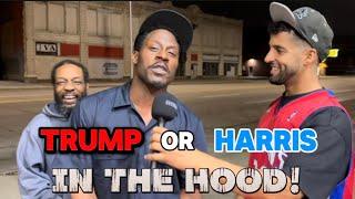 Asking Americans In The Hood Who They're Voting For... Trump or Harris?