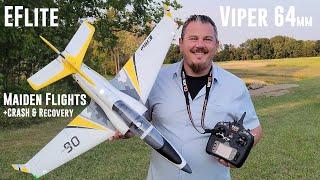 E-flite - Viper - 64mm - Maiden Flights + Crash & Recovery