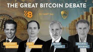  LIVE: Bitcoin vs. Gold Debate! Scaramucci & Voorhees vs. Roubini & Schiff